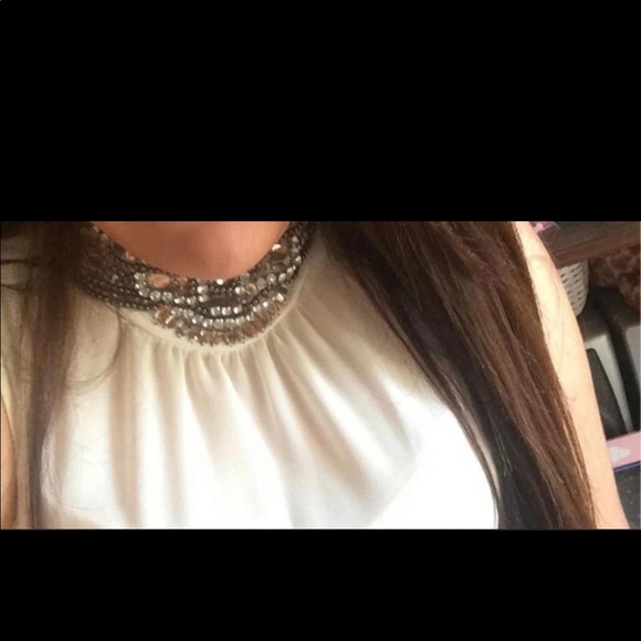 White Turtle Neck Blouse - Picture 5 of 5